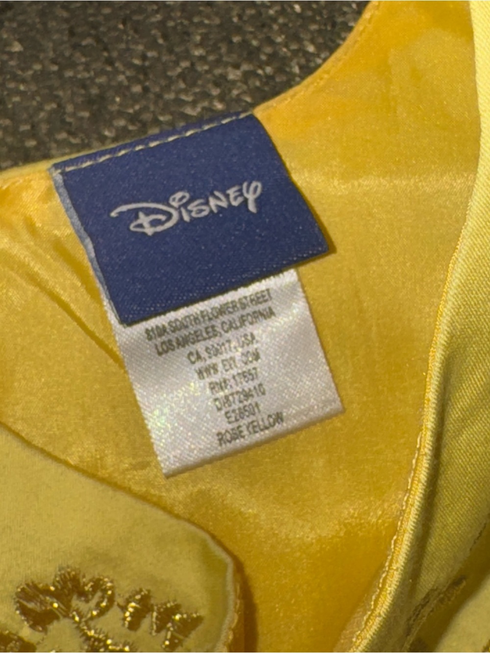 Disney Princess Belle Yellow Tulle Layered Party Dress - Picture 7 of 7